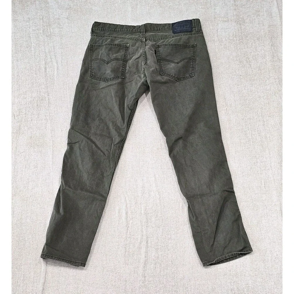Levi's 511 Jeans Mens Skinny Green Wash Denim Tag Size W34 L32